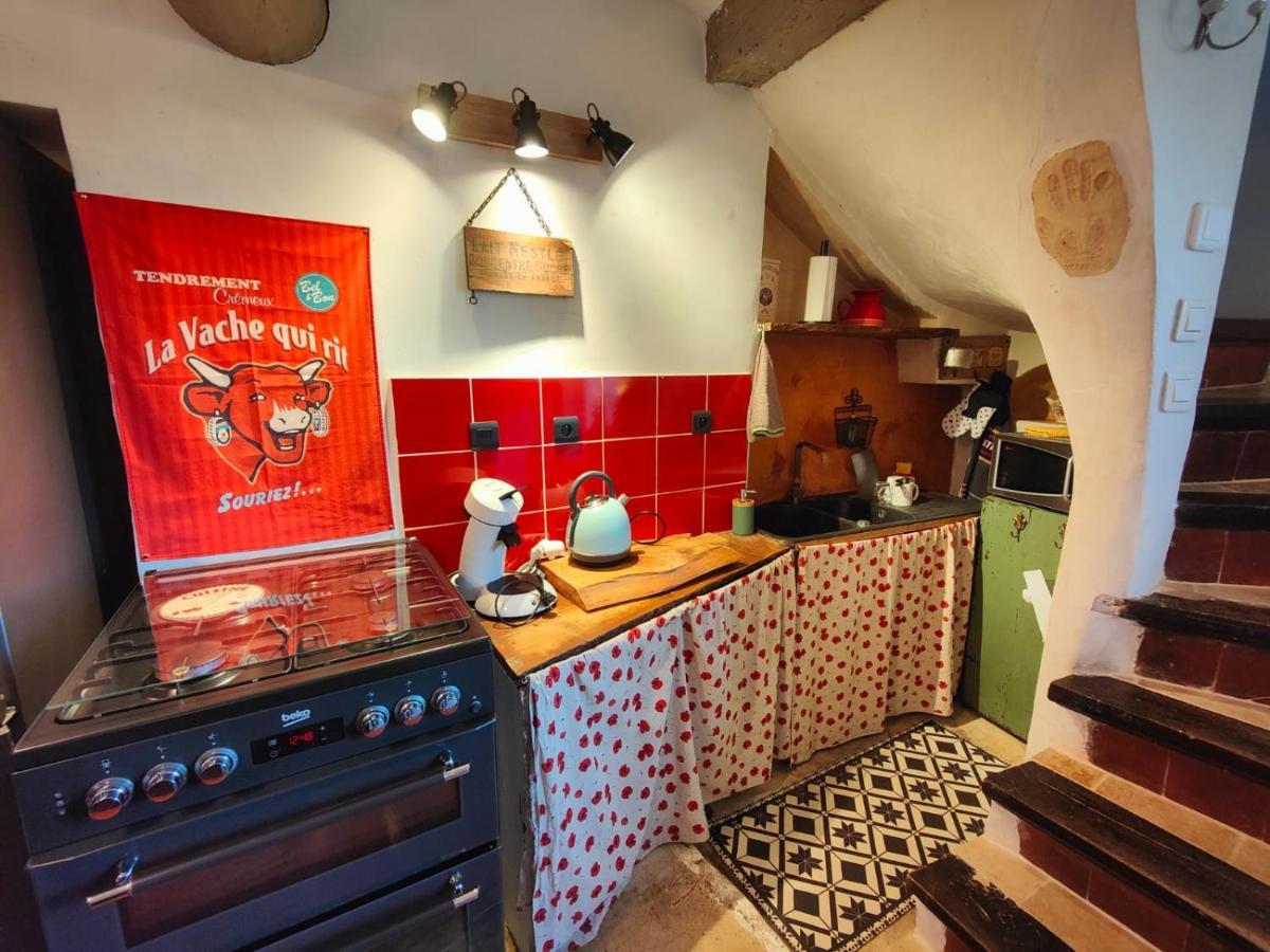 Maison Ancienne Romantique Avec Terrasse Panoramique ヴェゾン・ラ・ロメーヌ エクステリア 写真