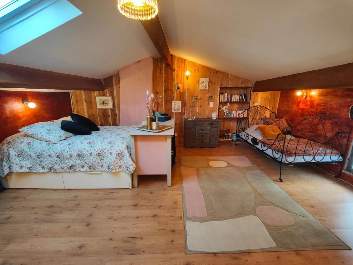 Maison Ancienne Romantique Avec Terrasse Panoramique ヴェゾン・ラ・ロメーヌ エクステリア 写真